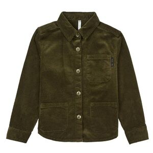 Rylee + Cru Forest Green Corduroy shirt, 18-24 months